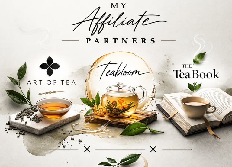 My Affiliate Partners - Art of Tea, Teabloom, The TeaBook