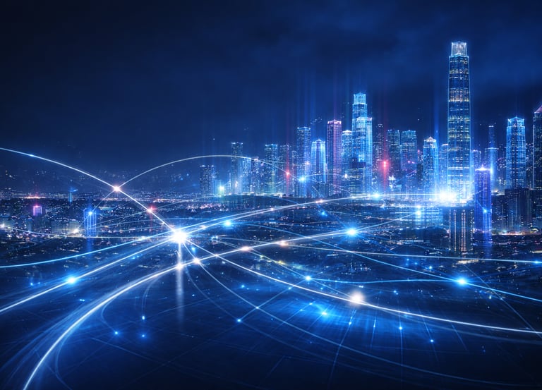 digital cityscape
