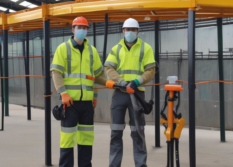 a table topped with lots of different types of tools