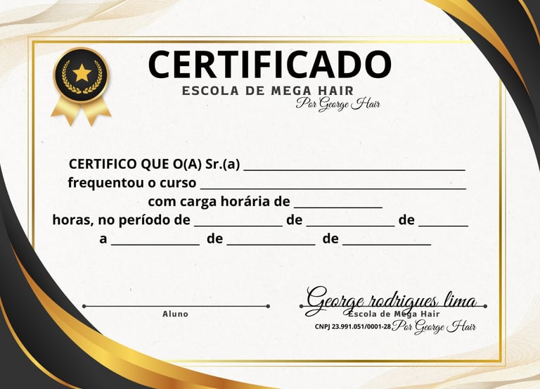 Curso mega hair ponto americano certificado