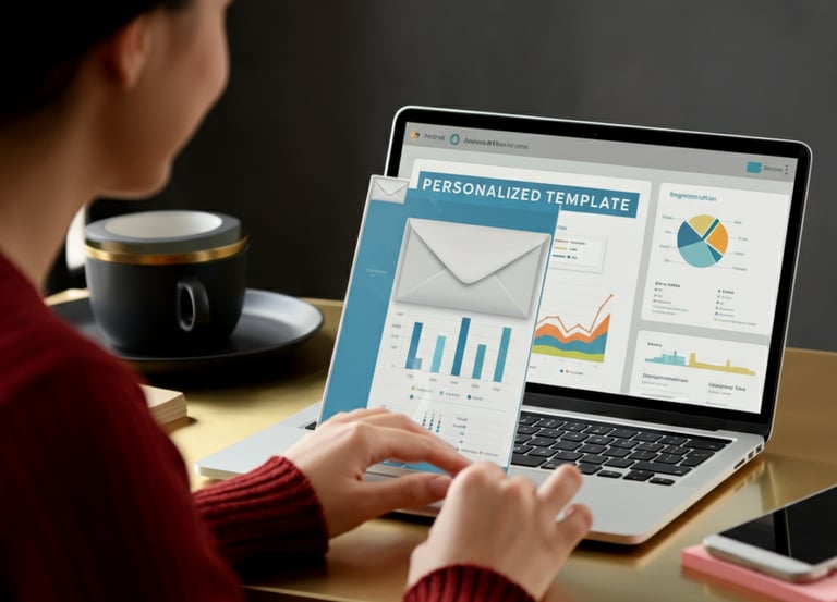 Verve Phoenix professional designing email marketing campaigns with segmentation and performance data.