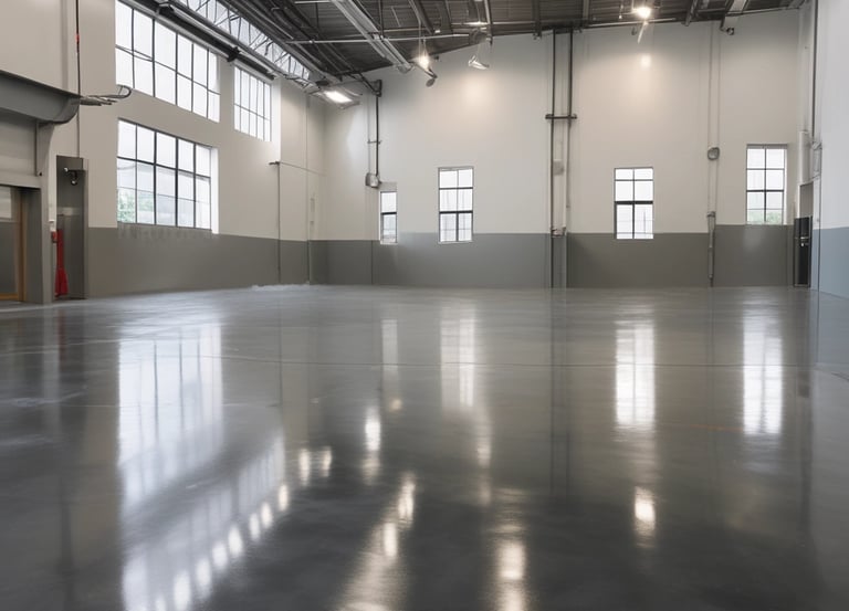 A modern construction site showcasing industrial building.