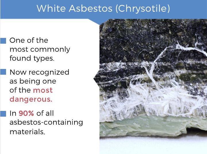 White Asbestos (Chrysotile) sample
