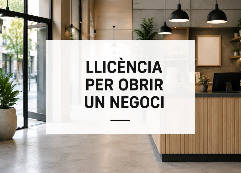 llicencia per obrir negoci o local