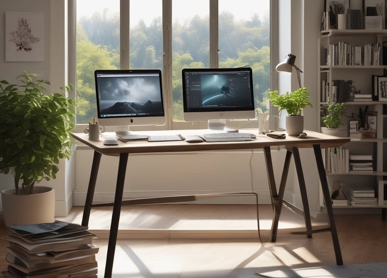 diseño de papeleria crafter en computadora