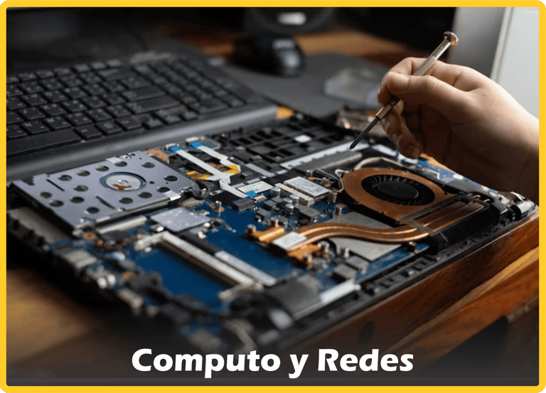 Reparación y soporte técnico de computadoras y redes por profesionales capacitados.