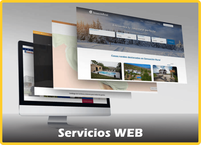 Servicios de diseño, desarrollo y mantenimiento de páginas web profesionales.