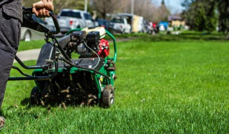 Professional equipment for lawn restoration