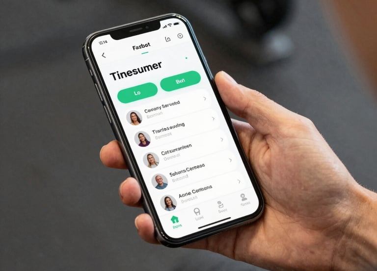 A sleek dark mode interface showing three horizontal cards with white text and gold accents.