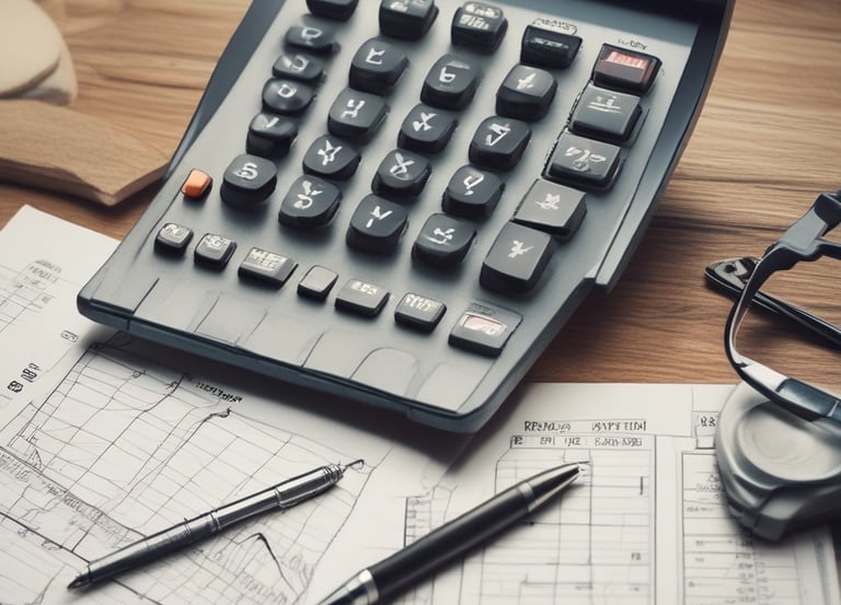 A professional analyzing financial charts and data on a laptop in a cozy office.