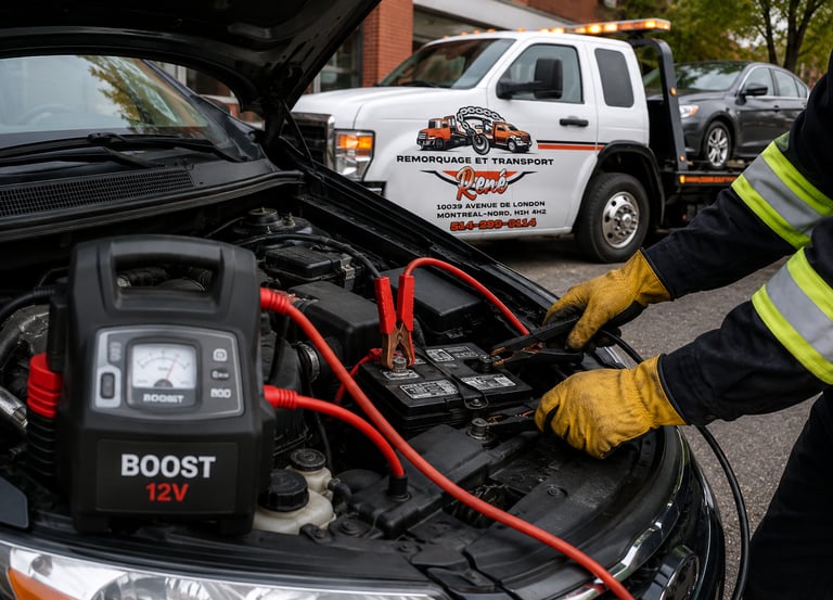 service de survoltage de batterie à Montréal