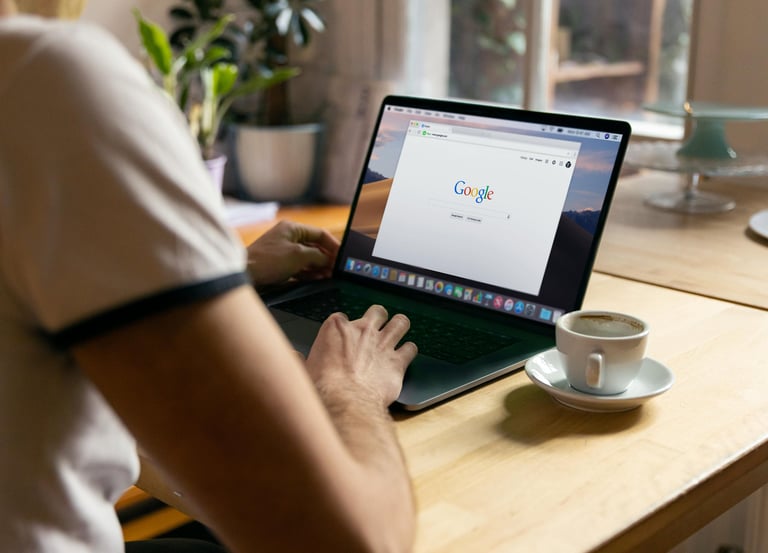 website developer working on business website design