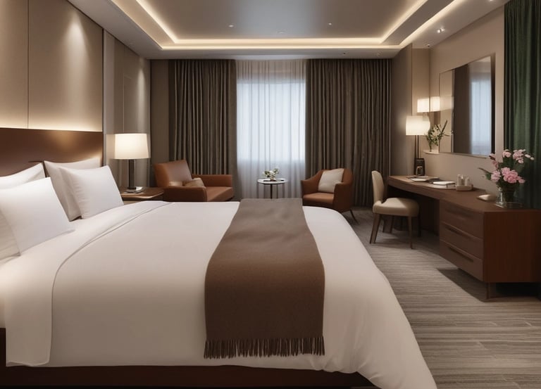 A friendly concierge handing over keys to happy guests at a cozy Pau apartment.