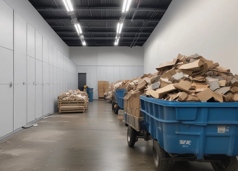 A tidy, sunlit office space with sparkling floors and organized desks.