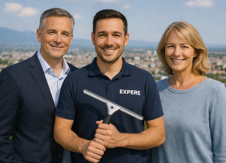 Nettoyeur de vitres et panneaux solaires avec des clients satisfaits dans le Pays de Gex