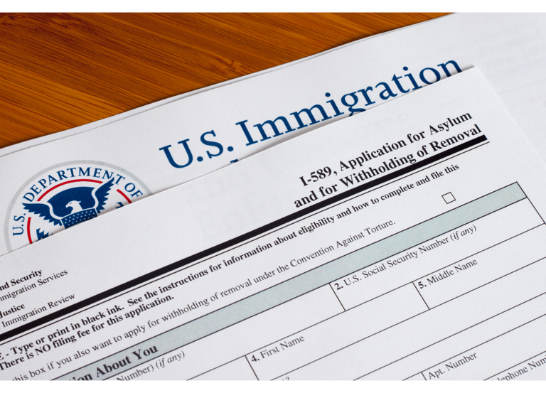Formulario I-589 de solicitud de asilo para USCIS en Estados Unidos
