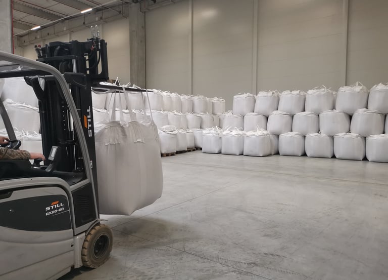 Storage Logistics depozitare marfa orez, zahar, bags FMCG