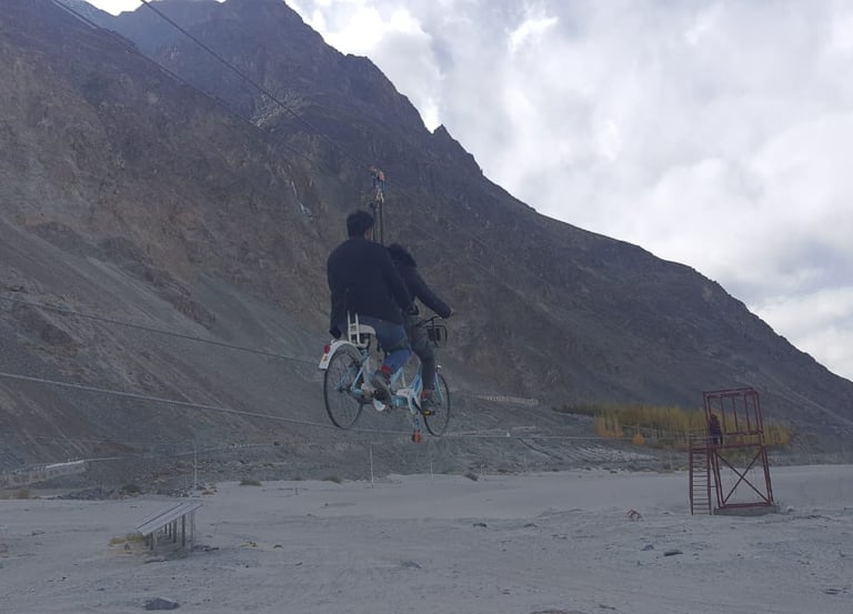 World's High Altitude Sky Cycle Zipline SAM zip line