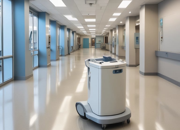 A clean industrial facility showcasing janitorial services.