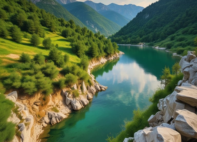 A scenic view of the Balkan mountains showcasing natural beauty.