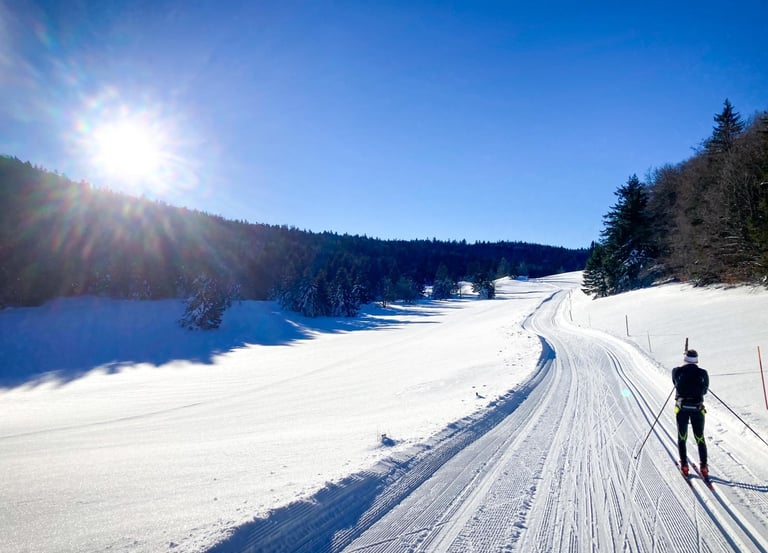 ski de fond skating font d'urle herbouilly hauts plateaux mont aiguille ski de randonnée