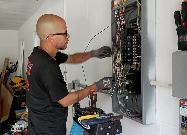 Level 2 EV charger installation – home garage