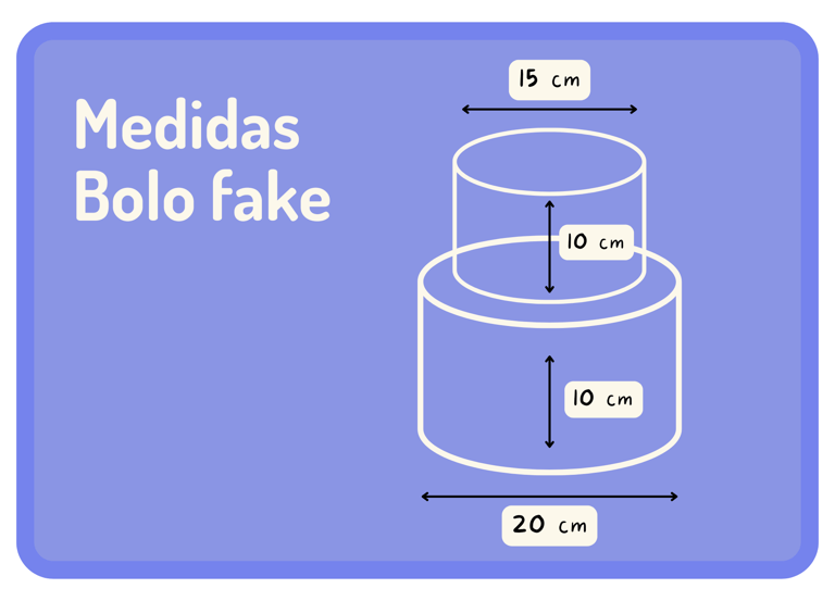 medidas bolo fake florianópolis
