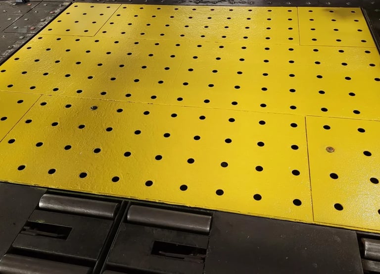 Warehouse striping for space