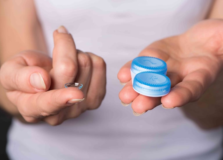 العدسات اللاصقة