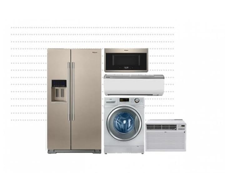 a refrigerator with a microwave and a refrigerator