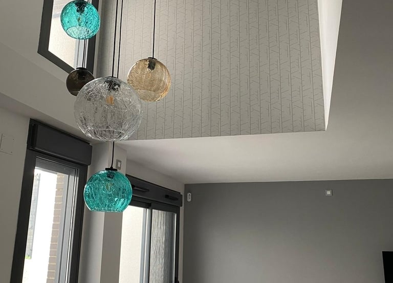 Instalación papel pintado chalet en Rivas Vaciamadrid