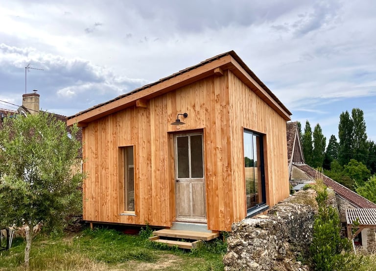 cabane en bois dans le Perche 
