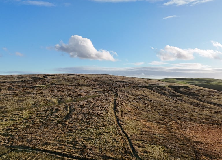 Aerial land survey drone photography Northwest England