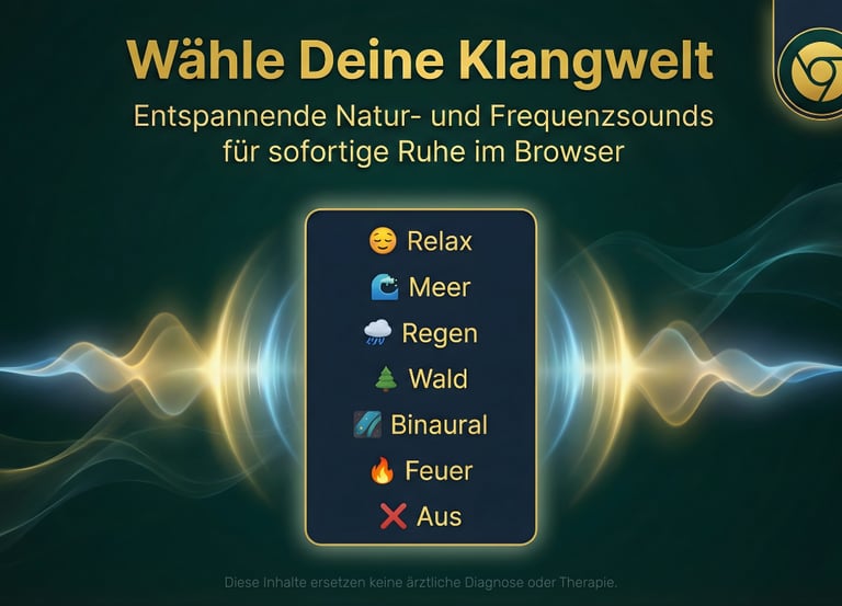 Geführte Atemübung mit Musik und Naturgeräusche