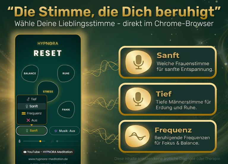 Geführte Atemübungen mit Stimme oder Frequenz