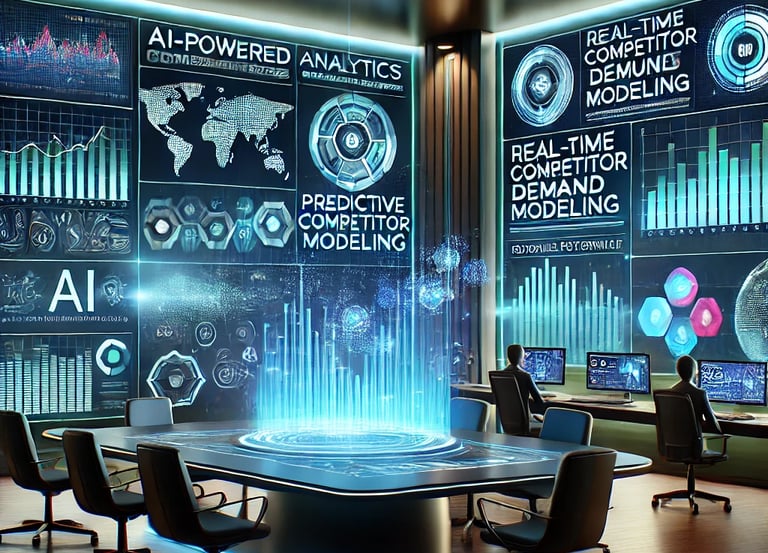 a conference room with a large screen displaying a large screen