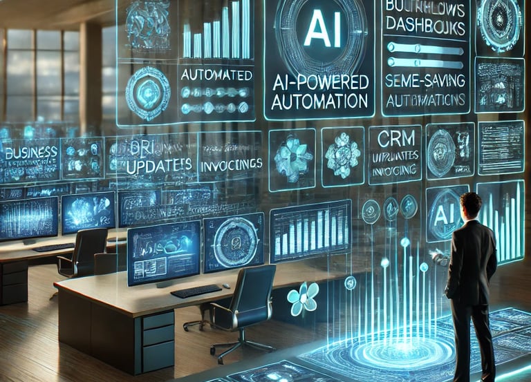 a man standing in front of a large display of technology