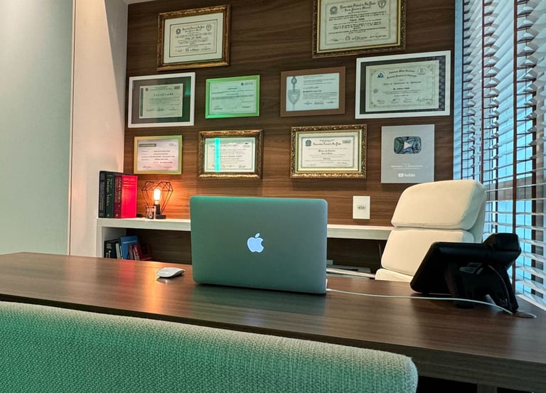 Consultório médico, sala de atendimento