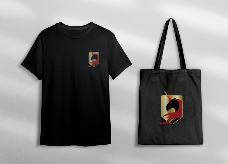 Logo Brigade du style sur tshirt et totebag