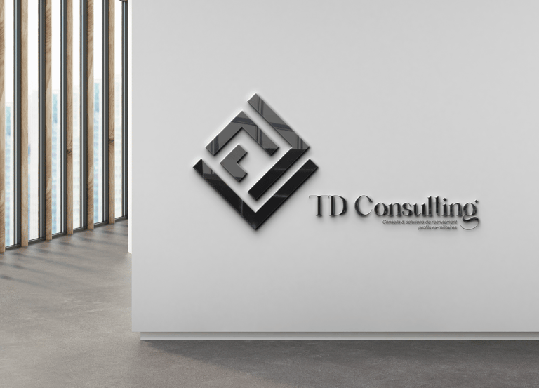 Logo TD Consulting en incrustation murale 