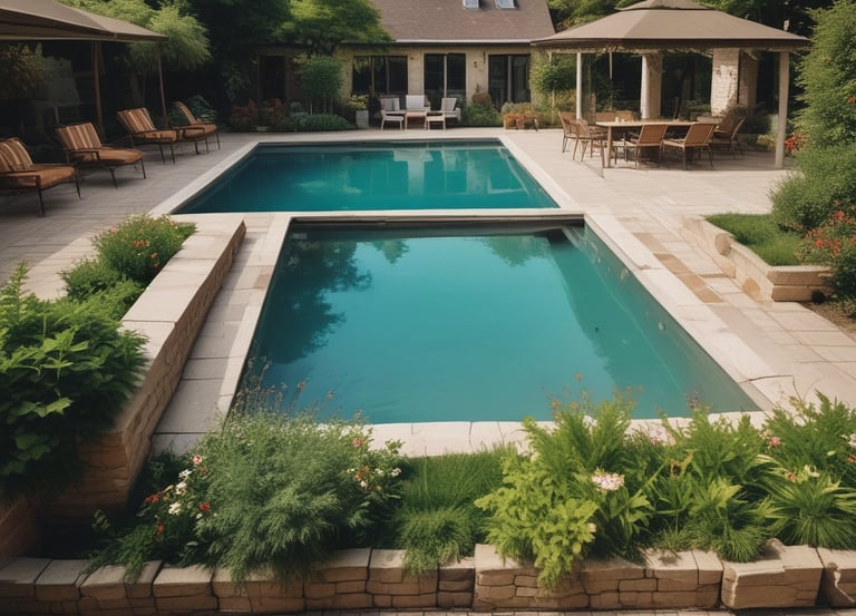 swimming pool near buildings