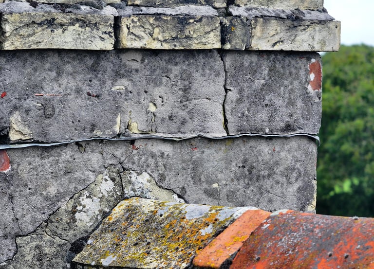 Chimney Defect roof inspection