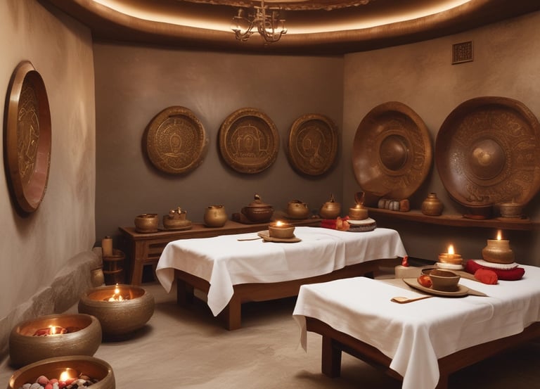 A serene spa environment showcasing massage techniques.