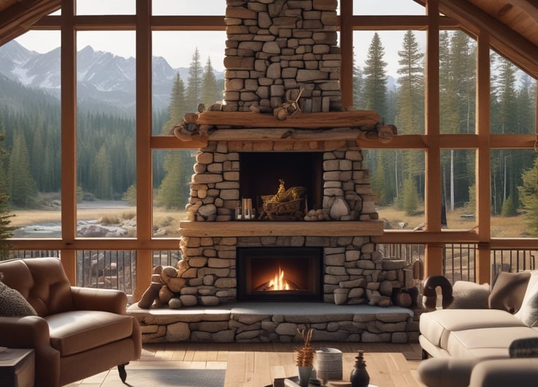 An urban building is set against a backdrop of majestic mountains, partially covered with snow. The structure features multiple stories and has rooftop equipment along with metallic staircases. The mountains stretch across the horizon, illuminated by soft natural light.