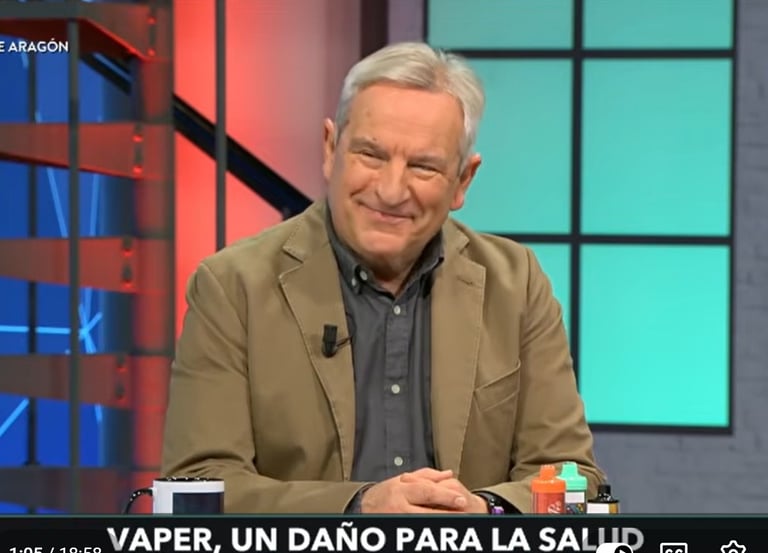 Rodrigo Córdoba alerta en Aragón: "Un vapeador puede equivaler a 60 cajetillas de tabaco"