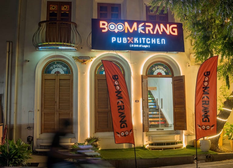 Boomerang Pub & Kitchen, Pondicherry