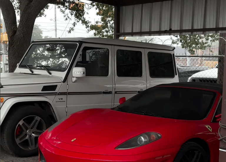 Car One Care Ferrari at repair