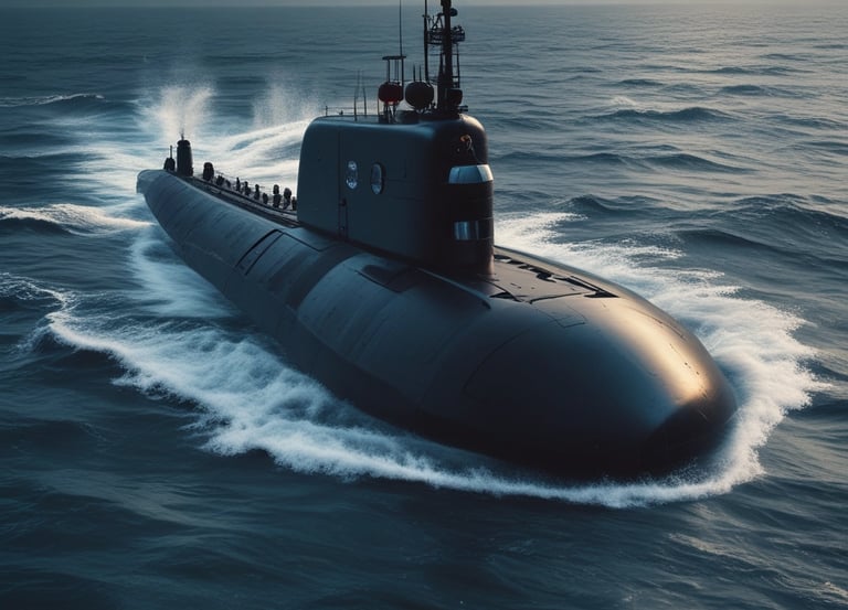 A collection of modern LED street lights installed along a city road at dusk.