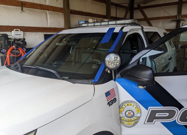 Kersey, CO police dept. windshield Replacement