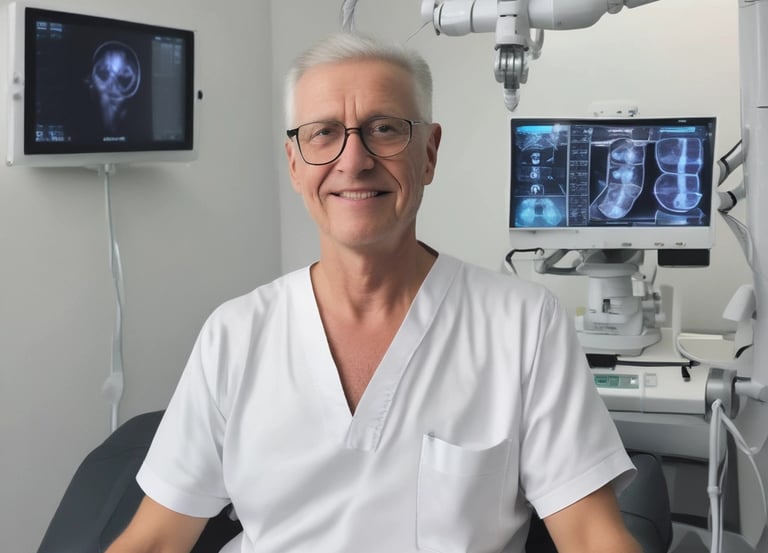 blue and white abstract painting